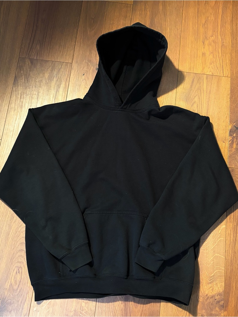 Plain Black Men's Hoodie